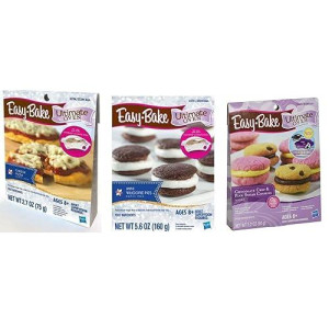 Set Of 3 Easy-Bake Oven Mixes Refills -Pizza, Chocolate Chip And Sugar Cookies, Whoopie Pies By Interc