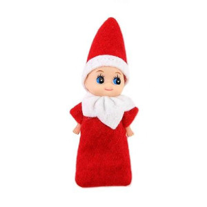 Wuleeuper Tiny Baby Elf Doll | Christmas Miniature Elf Doll | Baby Elves Dolls Toys | Xmas Decoration Gift (Red Boy)