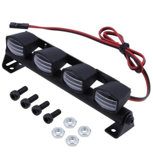 Hobbypark Rc Car Light Bar Kit 4 Leds Body Shell Roof Lights For 1/10 Rc Crawler Car Truck Accessories