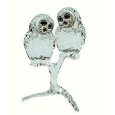 Swarovski Feathered Beauties Owl Couple