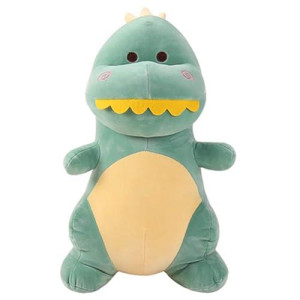 Nbeebro Cute Baby Dinosaur Plush Doll, Soft Dinosaur Stuffed Animals Toys For Kids Boys Girls Birthday Xmas Gift Green 10.5Inches