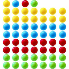 Hotusi 60Pcs Game Replacement Marbles Balls Compatible With Hungry Hungry Hippos