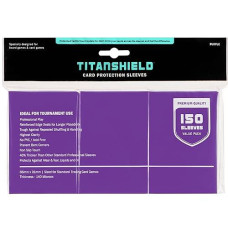 TitanShield Purple Board Game Card Sleeves - 150 Count