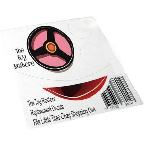 The Toy Restore Replacement Sticker Fits Little Tikes Cozy Coupe Shopping Cart Pink