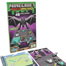 Thinkfun Minecraft Magnetic Travel Puzzle Logic Game & Stem Toy For Kids Ages 8 & Up