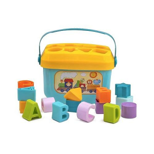 Playkidz Shape Sorter Baby And Toddler Toy, Abc And Shape Pieces, Sorting Shape Game, Developmental Toy For Children 18 Months+