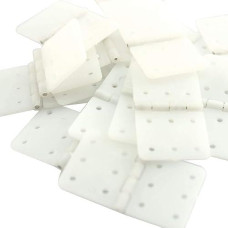 Rlecs 20Pcs Pinned Nylon Hinge 20X36Mm L Size For Rc Airplane Plane Parts Model Replacement