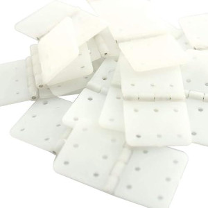 Rlecs 20Pcs Pinned Nylon Hinge 20X36Mm L Size For Rc Airplane Plane Parts Model Replacement