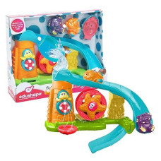 Edushape Tub Fun Park Toddler Bath Bath Toy - Includes Hippo Elephant Starfish And Turtle For Fun And Interactive Play! Attach To Side Of Bath And Watch Water Spray Out Like A Fountain,Multi