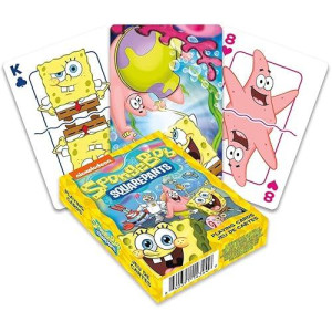 AQUARIUS SpongeBob Playing Cards - Yellow, One Size Deck