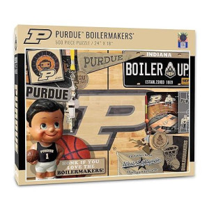 YouTheFan Purdue Boilermakers 500-Piece Retro Puzzle