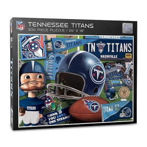 YouTheFan Tennessee Titans 500-Piece Retro Series Puzzle