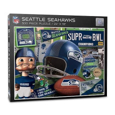 YouTheFan Seattle Seahawks Retro Puzzle - 500 Pieces