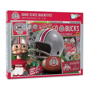 YouTheFan Ohio State Buckeyes 500-Piece Retro Puzzle