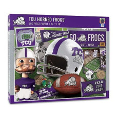 YouTheFan TCU Horned Frogs 500-Piece Retro Puzzle