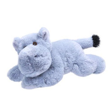 Wild Republic Ecokins Mini Hippo Stuffed Animal 8 Inch, Eco Friendly Gifts For Kids, Plush Toy, Handcrafted Using 7 Recycled Plastic Water Bottles (24803)