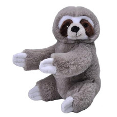 Wild Republic Ecokins Mini Sloth Stuffed Animal 8 Inch, Eco Friendly Gifts For Kids, Plush Toy, Handcrafted Using 7 Recycled Plastic Water Bottles (24793)