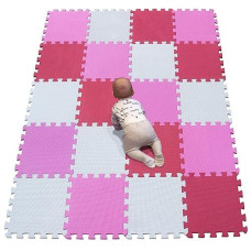 Yiminyuer® 20 Tiles (30Cm×30Cm×1Cm Each Tile) Baby Soft Puzzle Play Mats, Kids Thick Eva Foam Floor, Toddlers & Children'S Soft Interlocking Mat R01R03R09G301020