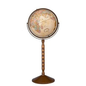 Replogle Treasury 12" Floor And Desktop Geographic Convertible Globe (Antique)