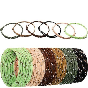 Willbond 216 Neon Friendship Bracelets Bulk For Kids Birthday Classroom Student Gift Adjustable Paracord Bracelets Rope Woven Neon Colors Valentine Day Gift Girls Boy Party Favors(Camouflage Colors)