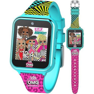 Lol Surprise Omg Kids Interactive Smart Watch With Camera, Games, Voice Recorder, Step Counter, 10 Stylish Watch Faces, Alarm, Timer, And Calculator - Trendy Fun Watch For Kids