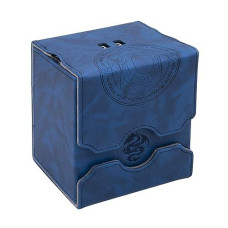 Zoopin Leather Deck Box With Built-In Spinning Life Counter, Blue For Mtg,Yugioh,Pokeman,Tes Legacy,Munchkins Ccg Decks And Also Small Tokens Or Dice- Hold 100 Sleeved Cards Or 150 Naked Cards …