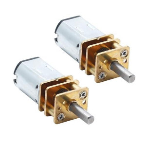 Augiimor 2Pcs Dc 6V 500Rpm Speed Reduction Motor N20 3Mm Shaft Mini Metal Gearwheel Gear Motor With Full Metal Gearbox Micro Motor