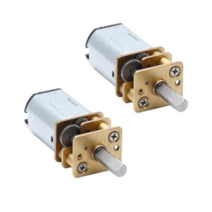 Augiimor 2Pcs Dc 6V 30Rpm Speed Reduction Motor N20 3Mm Shaft Mini Metal Gearwheel Gear Motor With Full Metal Gearbox Micro Motor