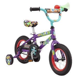 Pacific 12-Inch Purple Funny Monsters Kids Bike, Ages 3-5