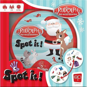 USAOPOLY Spot It! Rudolph - Fun Card Game for All Ages