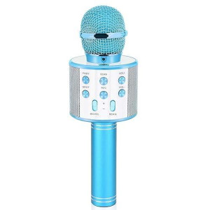 Dodosky Blue Karaoke Microphone for Kids Age 5-12