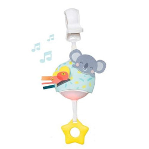 Taf Toys Musical Koala, On-The-Go Pull Down Hanging Music And Lights Infant Toy | Parent And Baby’S Travel Companion, Soothe Baby, Keeps Baby Relaxed While Strolling, For Newborns And Up