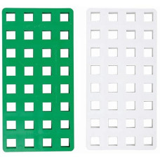 Plus-Plus 9603287 Ingenious Construction Toy, Big Pegboard, Green/White, 2 Pieces, Large