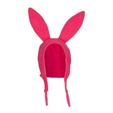 Springcmy Bob'S Burgers Louise Rabbits Ear Fleece Bunny Pink Floppy Ears Hat Halloween Christmas　Costume Cap Hat