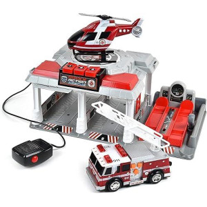 Sunny Days Fire and Rescue Garage Toy Set with Intercom