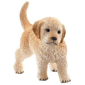 Schleich Golden Retriever Puppy Figurine for Kids 3+