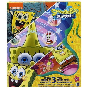 Spongebob Squarepants 3-in-1 Jigsaw Puzzles for Kids