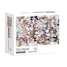 Toynk Cat World 1000 Piece Jigsaw Puzzle - Multi-colored