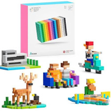 Pixio-1600 Magnetic Blocks - Pixel Art Building Toys - Open Ended Toys - Geek Gifts - Geek Toys - Display Desk Toys For Office For Adults - Tiny Toys Magnet Blocks