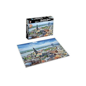 Toynk 500-Piece Multi-Colored Jigsaw Puzzle - Sea Port Scenic