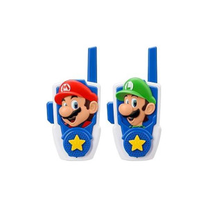 Super Mario Bros Walkie Talkies Kids Toys, Long Range, Two Way Static Free Handheld Radios, Designed For Indoor Or Outdoor Games For Kids Aged 3 And Up