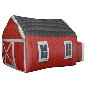 AIR FORT Inflatable Kids Fort - Large Farmer's Barn Design