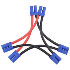 Flyrc 2Pcs Ec5 Serial Series Battery Connector 12Awg Soft Silicone Wire Cable Adapter For Rc Lipo Battery Helicopter Quadcopter