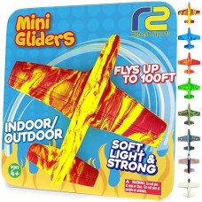 Airplane Toy Foam Glider Plane For Kids: Best Outdoor Toys For Boys & Girls All Ages. Easter Basket Stocking Stuffers Birthday Gift Ideas. Summer Yard Games Great Gifts For Age 4 5 6 7 8 9 Year Olds