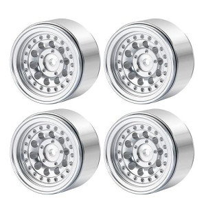 Rclions 4Pcs/1Set Aluminum 1" Micro Beadlock Wheels Rims For All 1:24 Scale Axial Scx24 Deadbolt Rc Crawler Car Upgrades Accessories