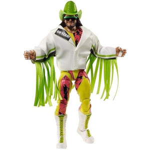 Wwe Ultimate Edition “Macho Man” Randy Savage Action Figure, 6-In /15.24-Cm, With Interchangeable Heads, Swappable Hands, & Entrance Gear For Ages 8 Years Old & Up