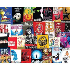 Springbok - It'S Showtime - 1000 Piece Jigsaw Puzzle Collage Of Broadway Playlists