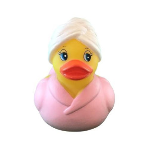 3" Spa (Pink) Rubber Duck [Sealed Hole, No Mildew] - Baby Safe Bathtub Bathing Toy