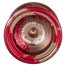 Duncan Toys Roadrunner Yo-Yo, Unresponsive Expert Level Yo-Yo, Concave Bearing And Aluminum Body, Red With Gold Splash