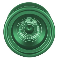 Duncan Toys Roadrunner Yo-Yo, Unresponsive Expert Level Yo-Yo, Concave Bearing And Aluminum Body, Green